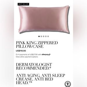 NIB- SLIP 100% SILK PILLOW CASE